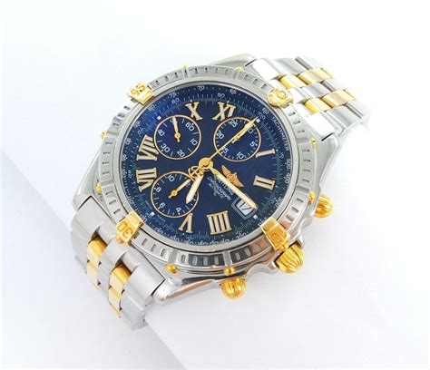 breitling crosswind ref b13055 stahl gold box 43mm papiere|Breitling b13055 price.